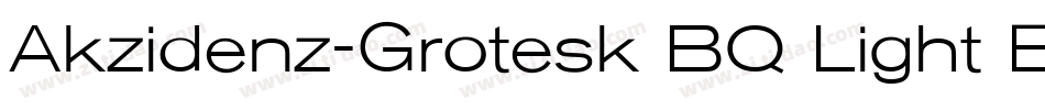 Akzidenz-Grotesk BQ Light Exten字体转换
